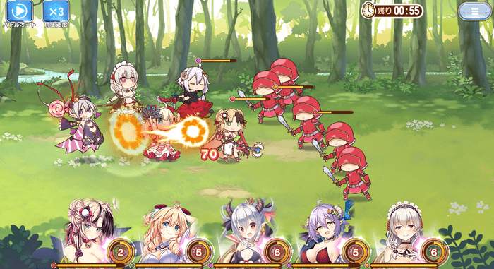 救世少女 メシアガールX 戦闘