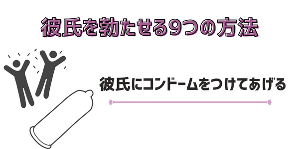 彼氏にコンドームをつけてあげる